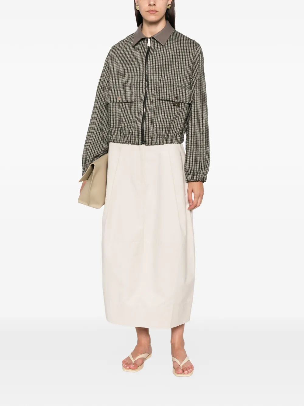 Fabiana Filippi Geruit jack Beige