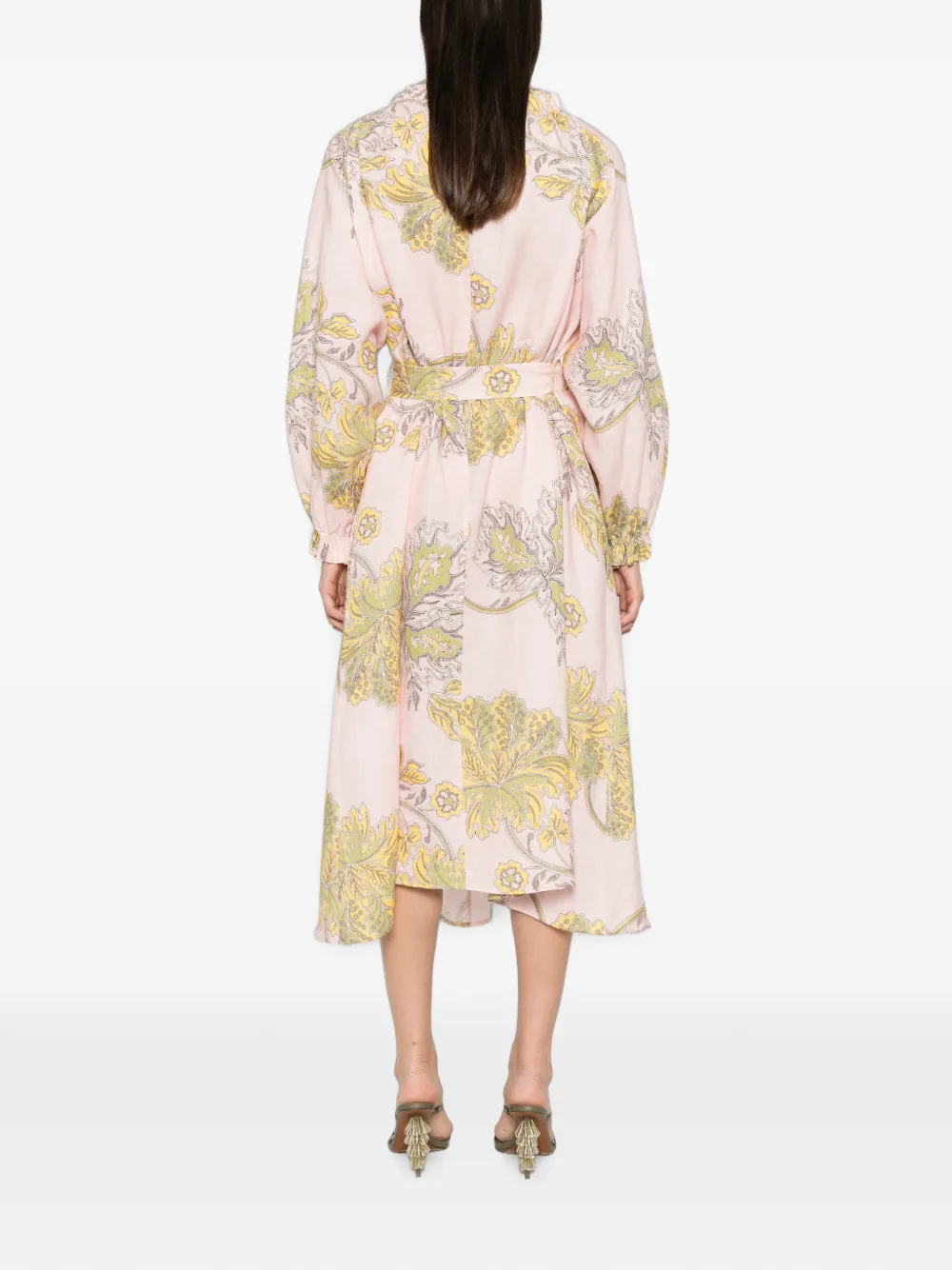 La DoubleJ Jurk met bloemenprint Roze