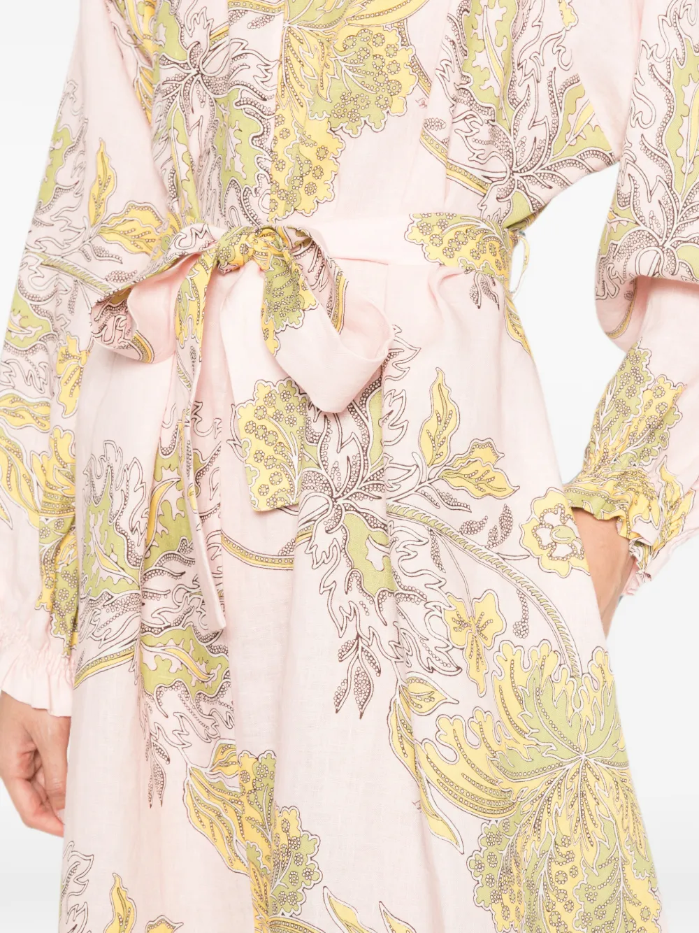 La DoubleJ Jurk met bloemenprint Roze