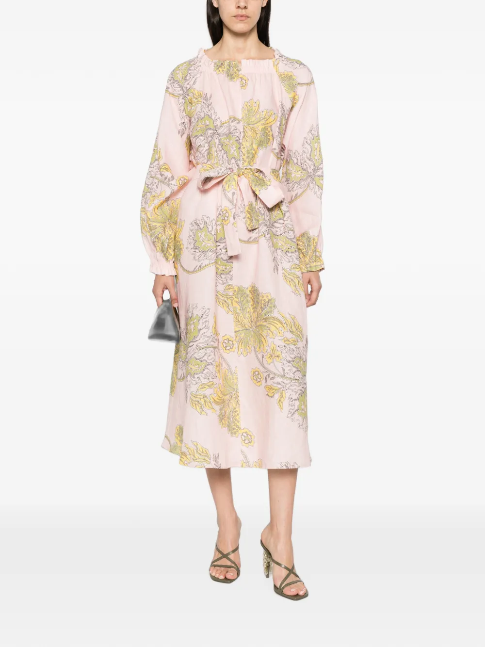 La DoubleJ Jurk met bloemenprint Roze