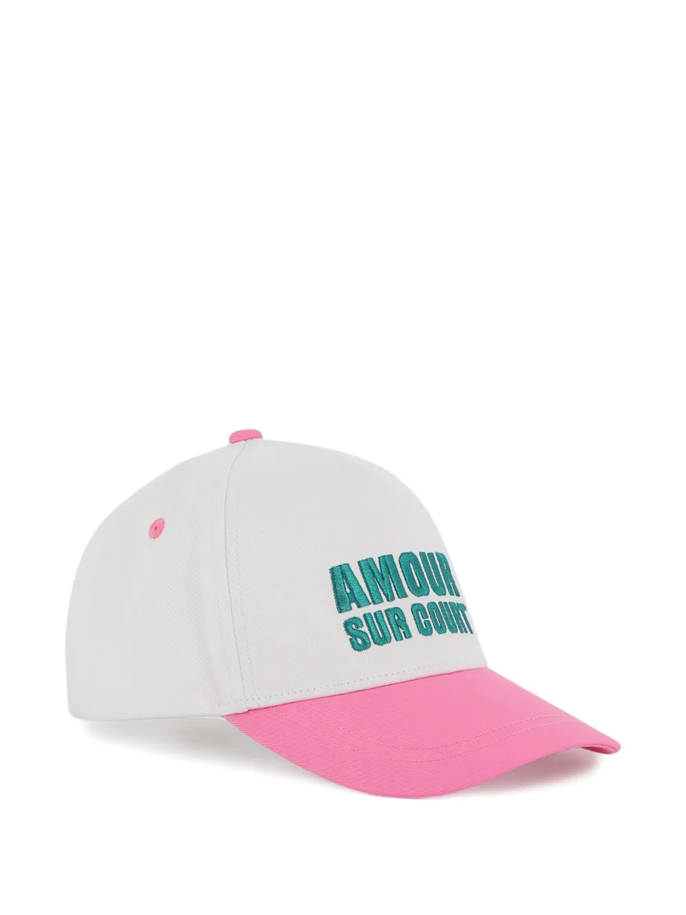 Kids Around embroidered curved-peak cap - Bianco