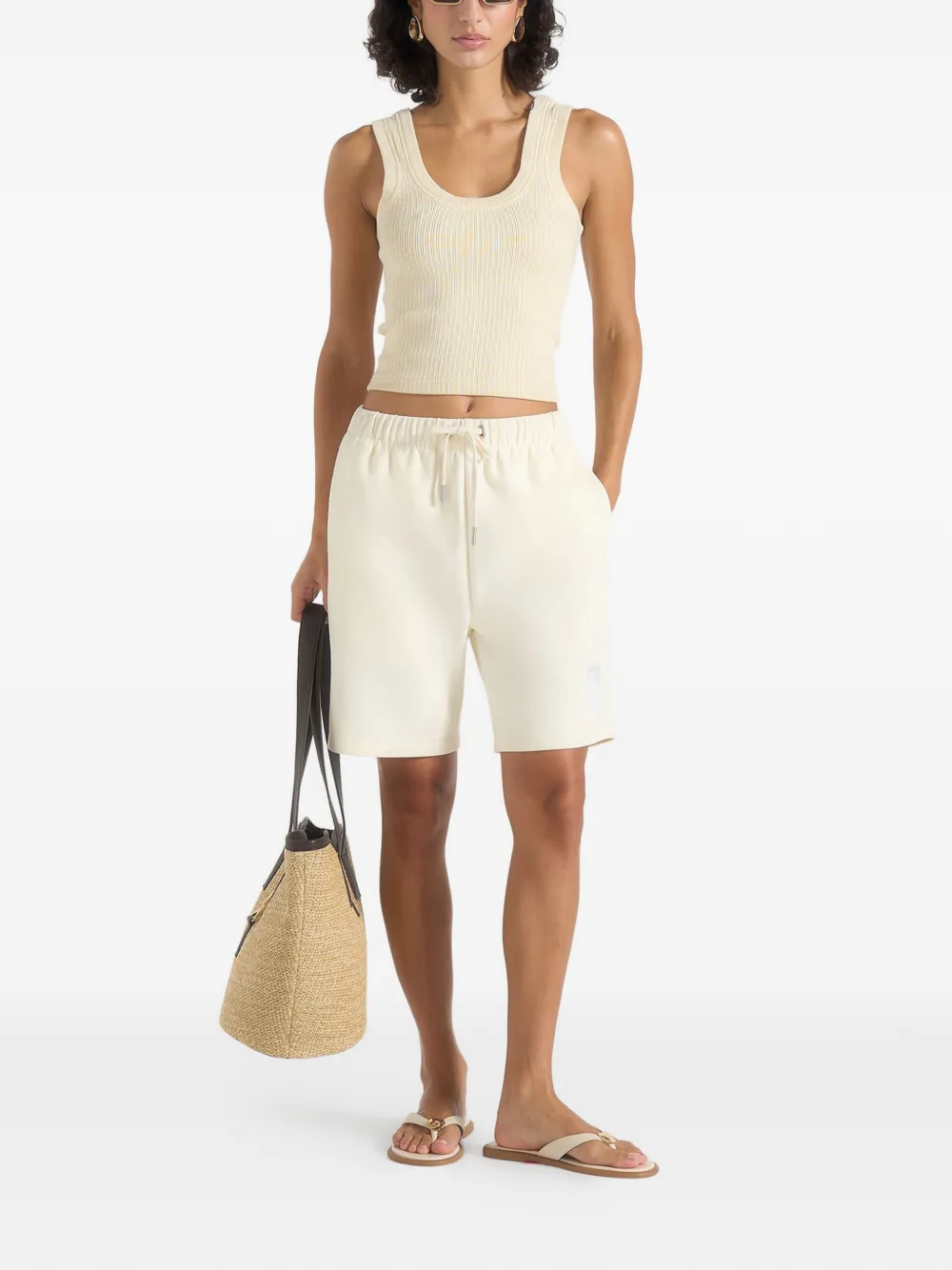 Manière De Voir SH001 katoenen shorts Beige