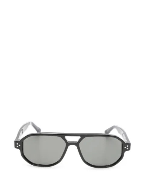 Snob pilot-frame double-bridge sunglasses