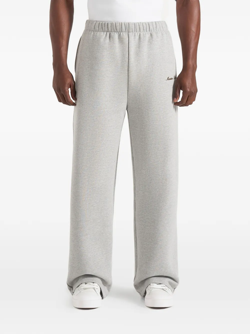 Manière De Voir Morgan logo-embroidered track pants - Grigio
