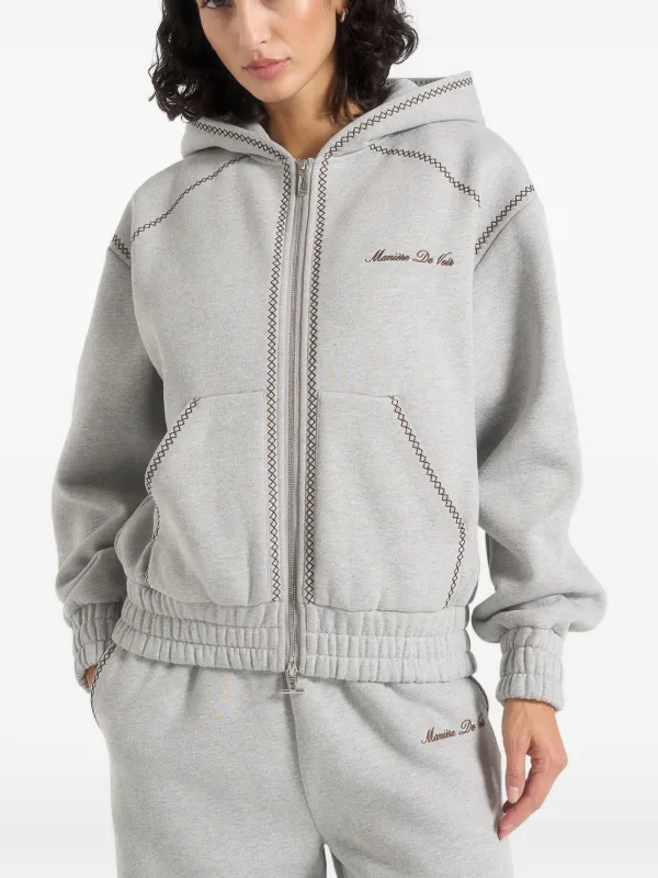 Manière De Voir Ollie ジップパーカー | グレー | FARFETCH JP