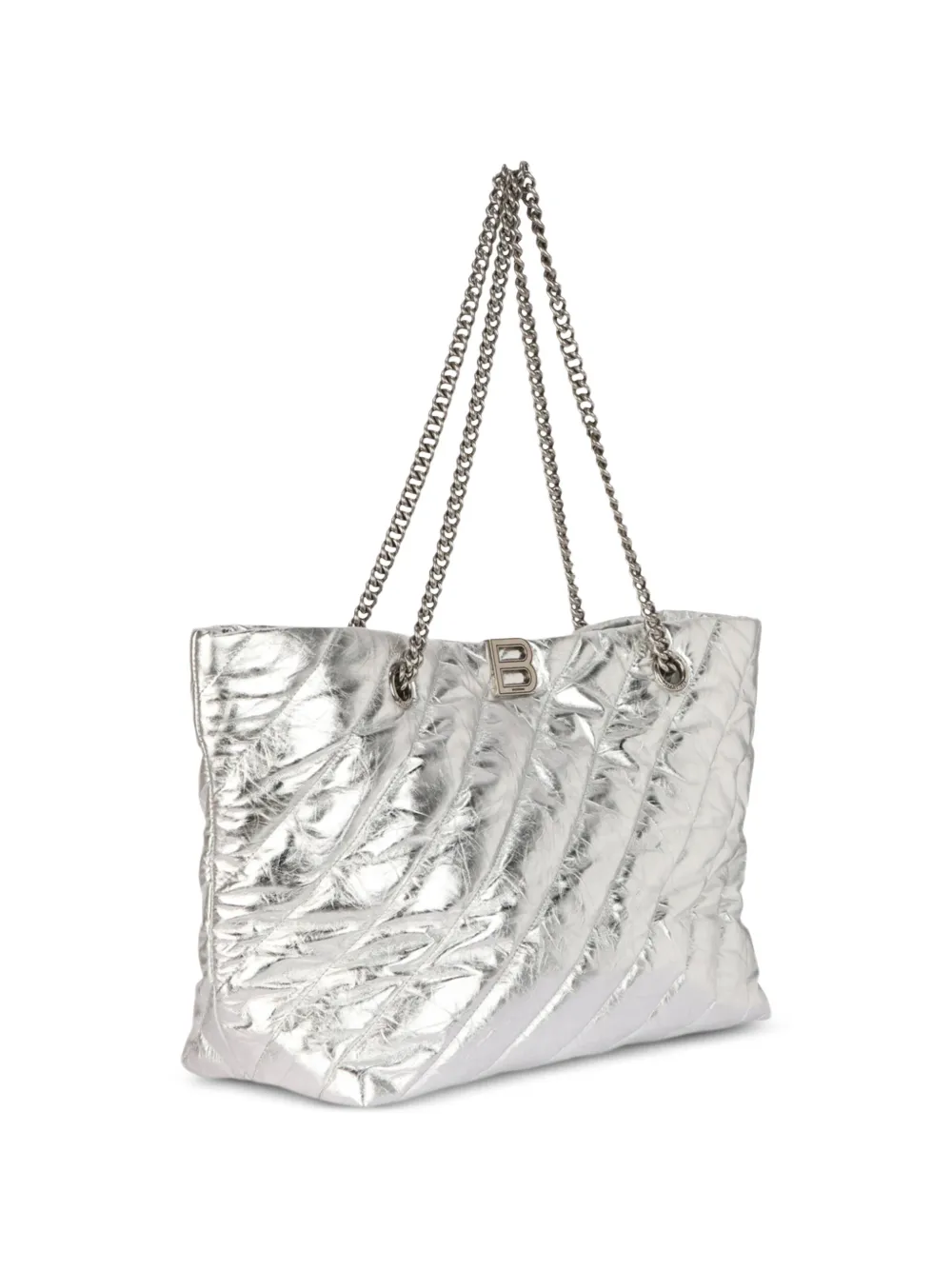Balenciaga Crush medium gewatteerde shopper Zilver