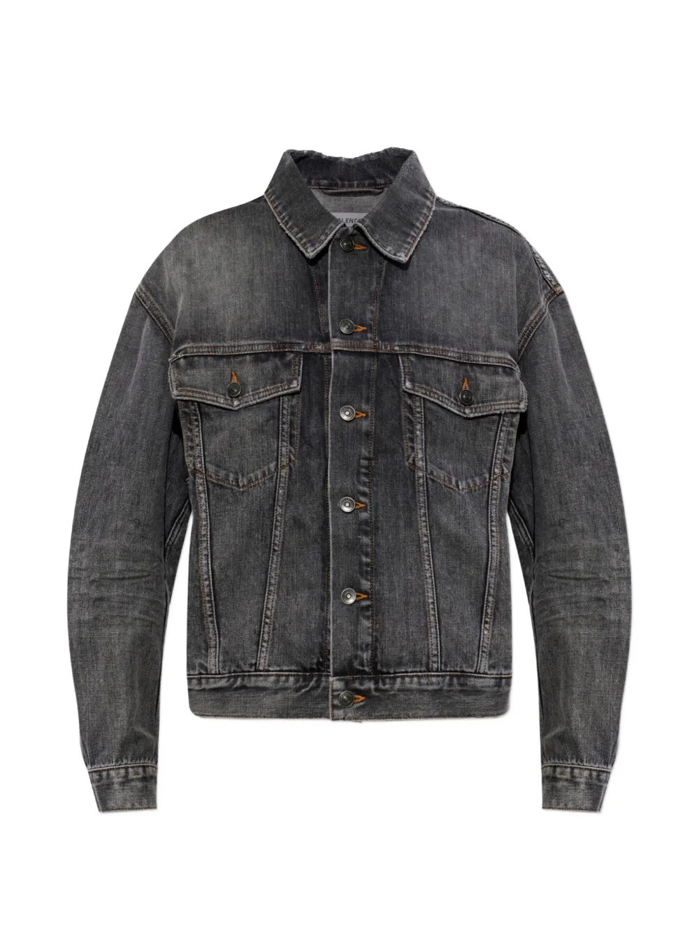 Balenciaga Giacca con logo ricamato - Grigio
