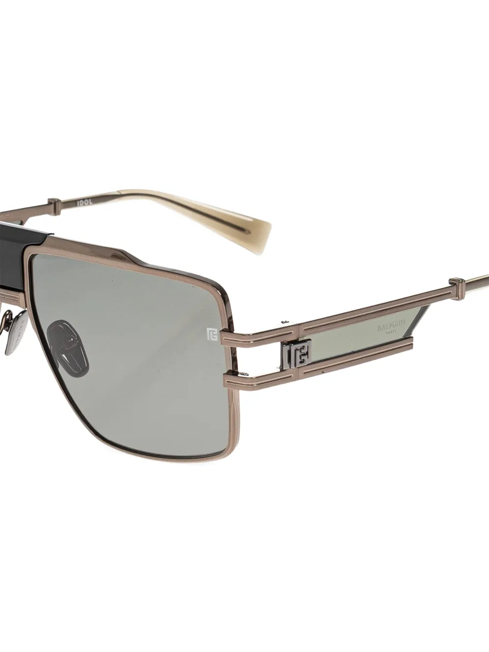 Balmain Eyewear Zonnebril met logodetail Zilver