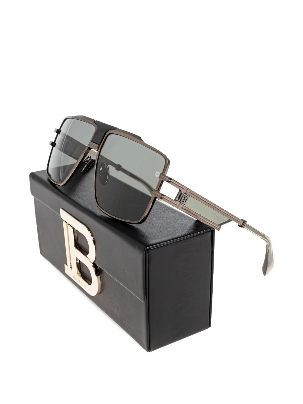 Balmain Eyewear Zonnebril met logodetail Zilver