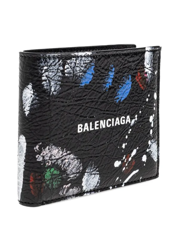 BALENCIAGA 財布 Balenciaga Cash Square Folded Wallet In black/multicolor | Black