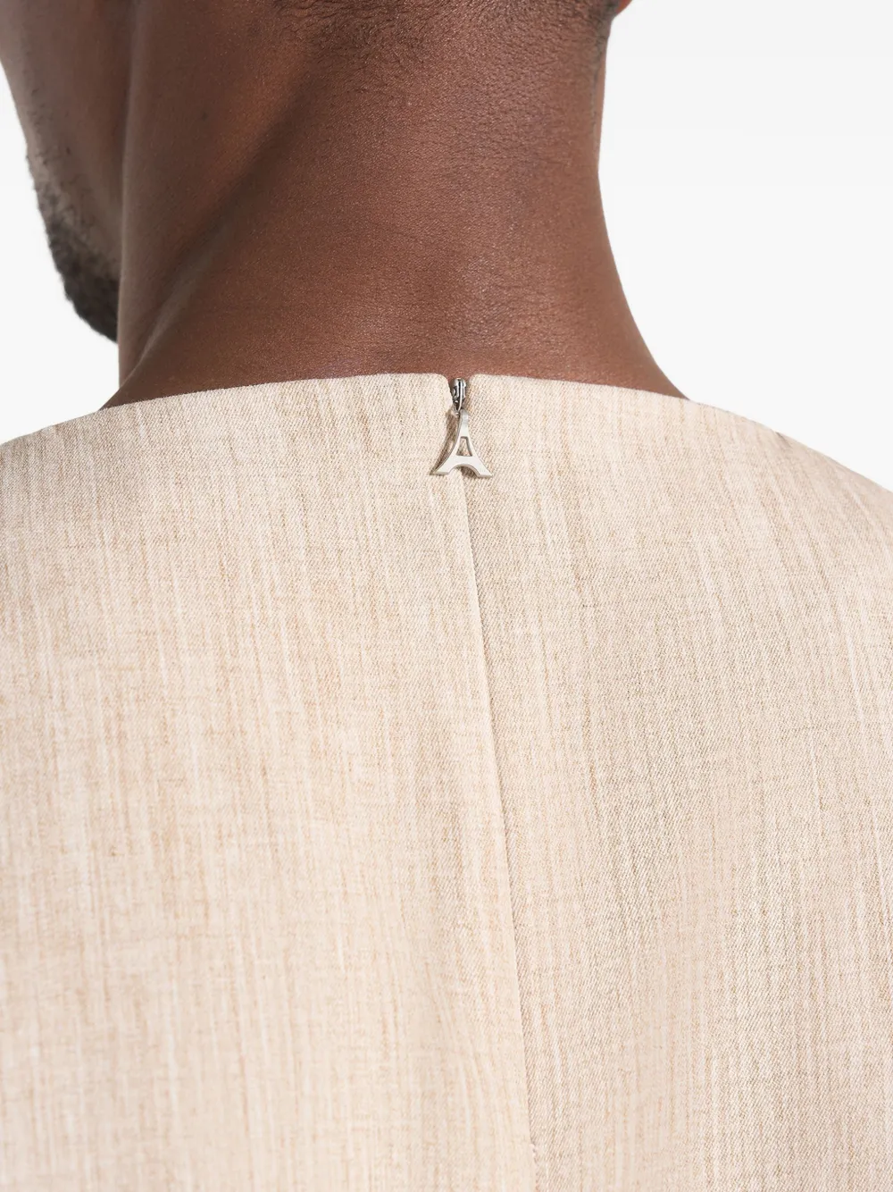Manière De Voir Leon boxy cropped T-shirt Beige