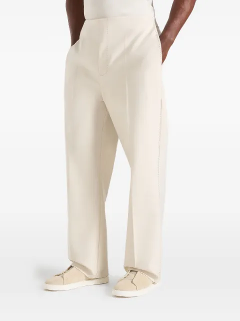 Manière De Voir Henri pleat-detailed trousers