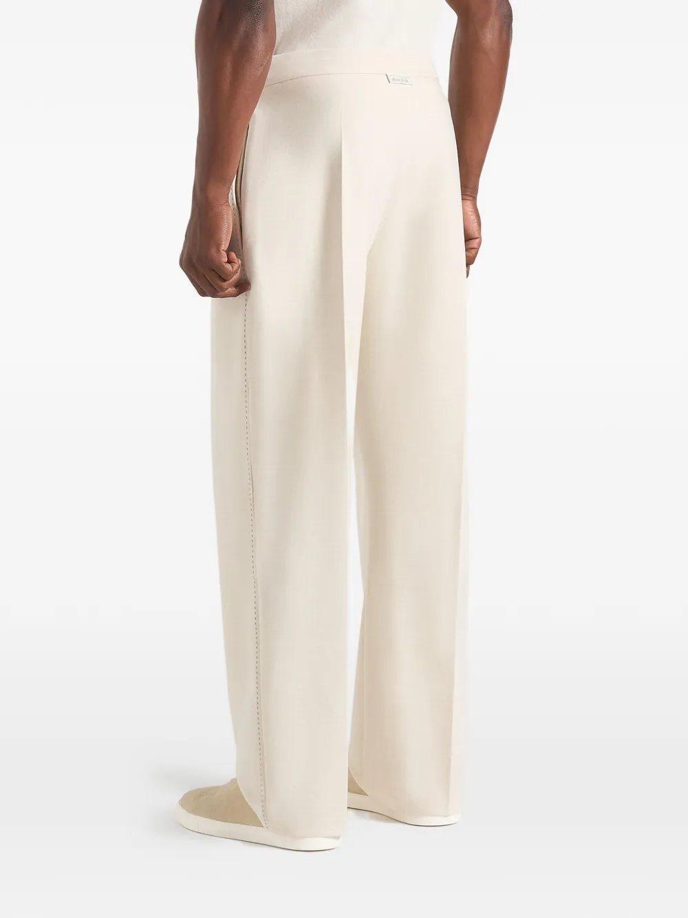 Manière De Voir Henri in cream foldover trousers - thumbnail 4 of 5