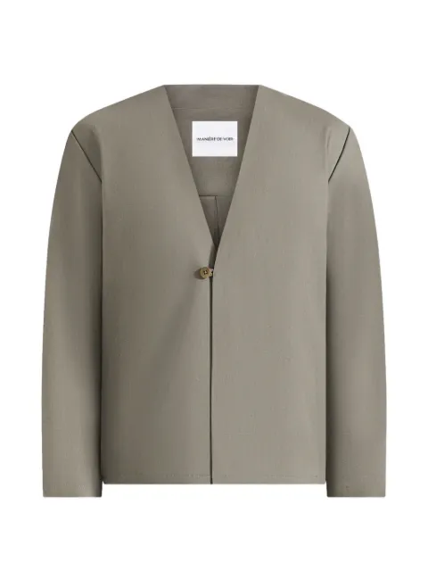 Manière De Voir Axel minimal kimono shirt khaki