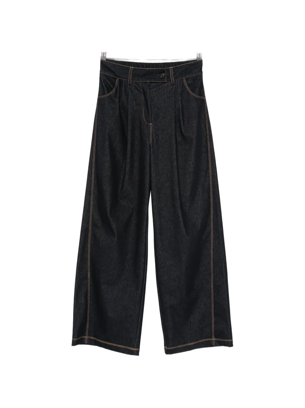 Max Mara Leisure Sarta pleated contrast-stitch jeans - Blu