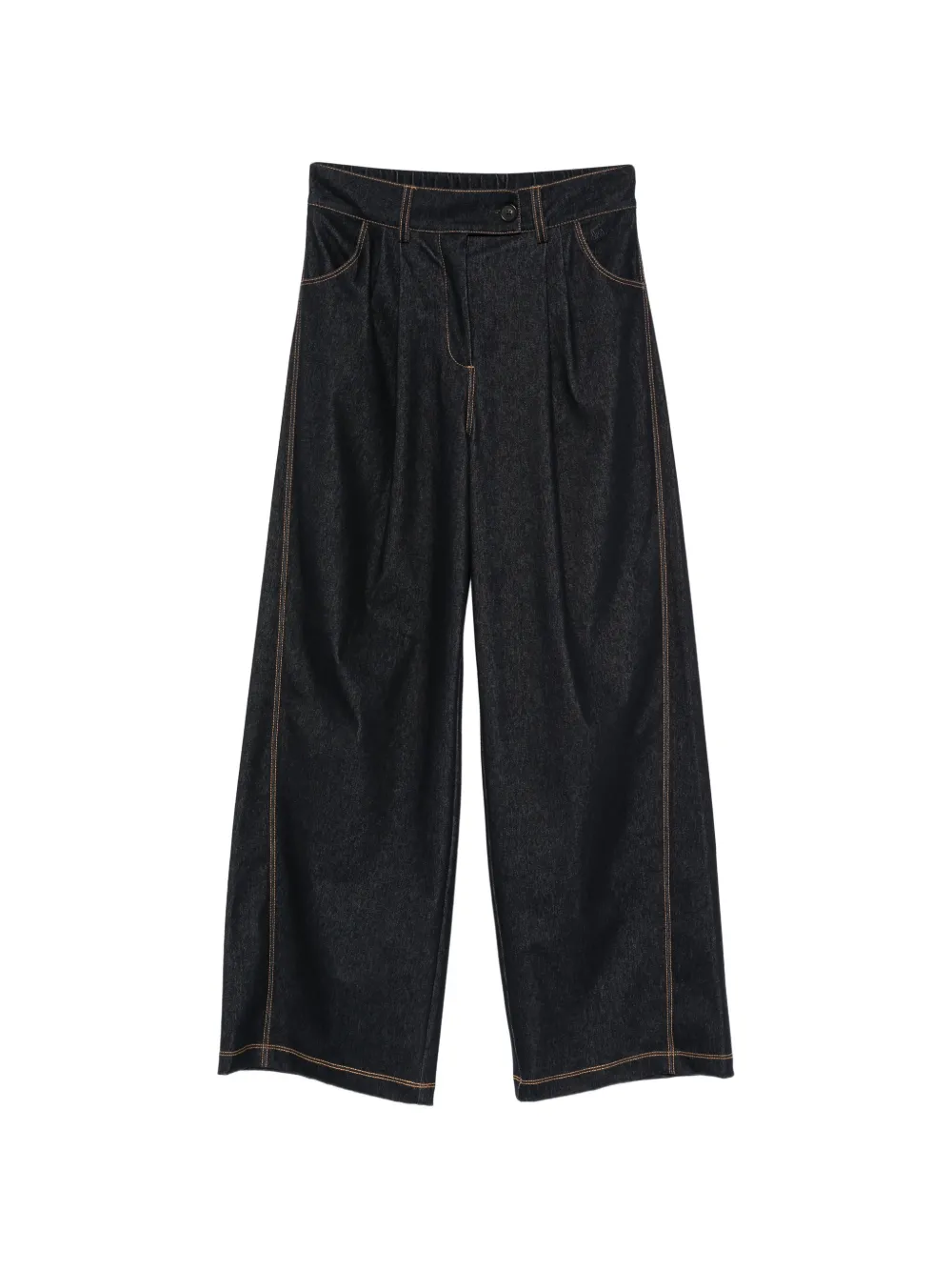 Max Mara Leisure Sarta pleated contrast-stitch jeans - Blu
