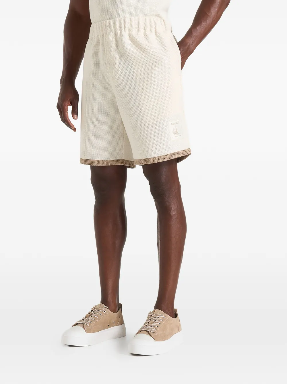 Manière De Voir Reuben crochet-knit Reuben shorts - Toni neutri