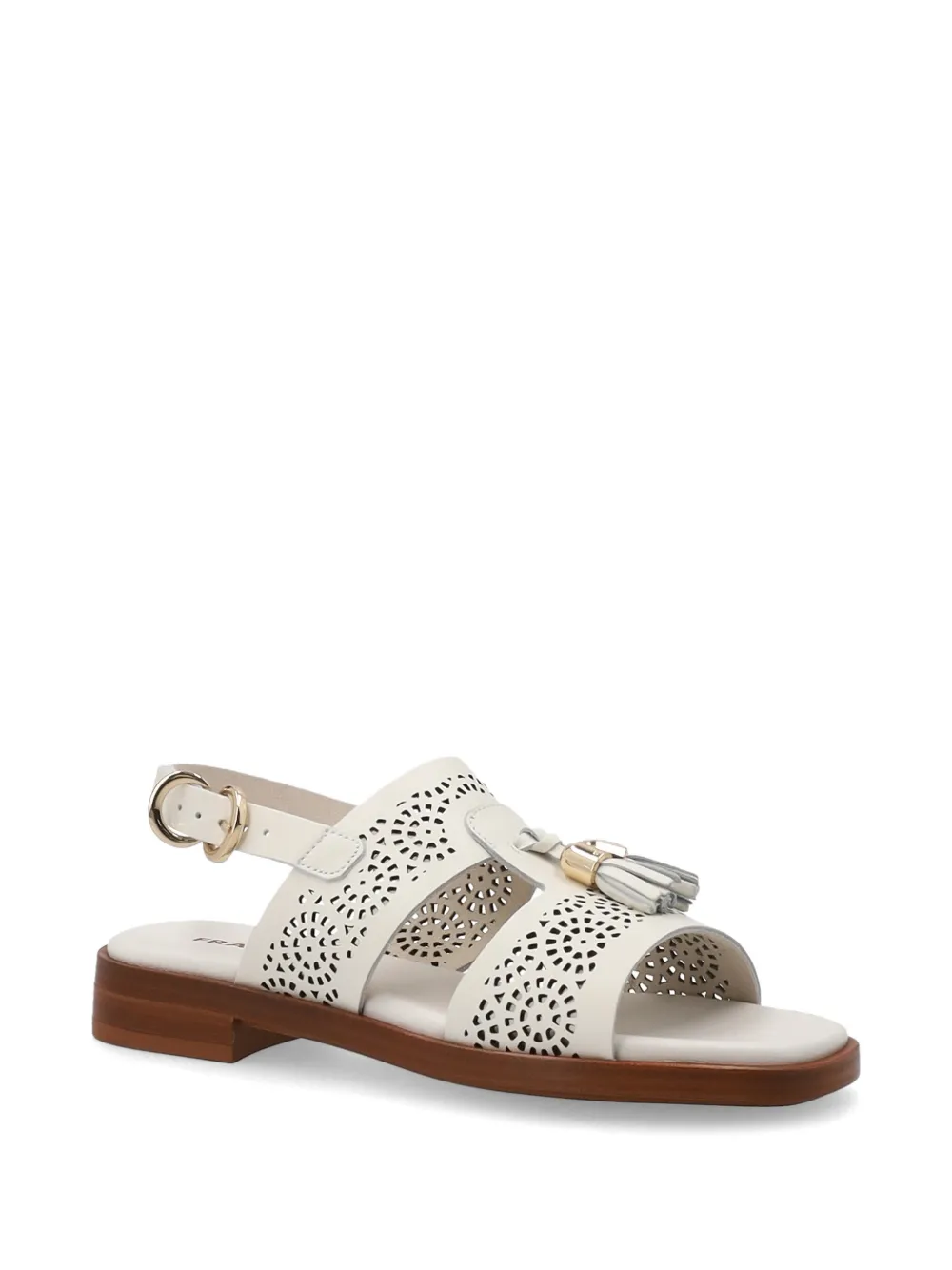 FRAU tassel-detail perforated sandals Beige