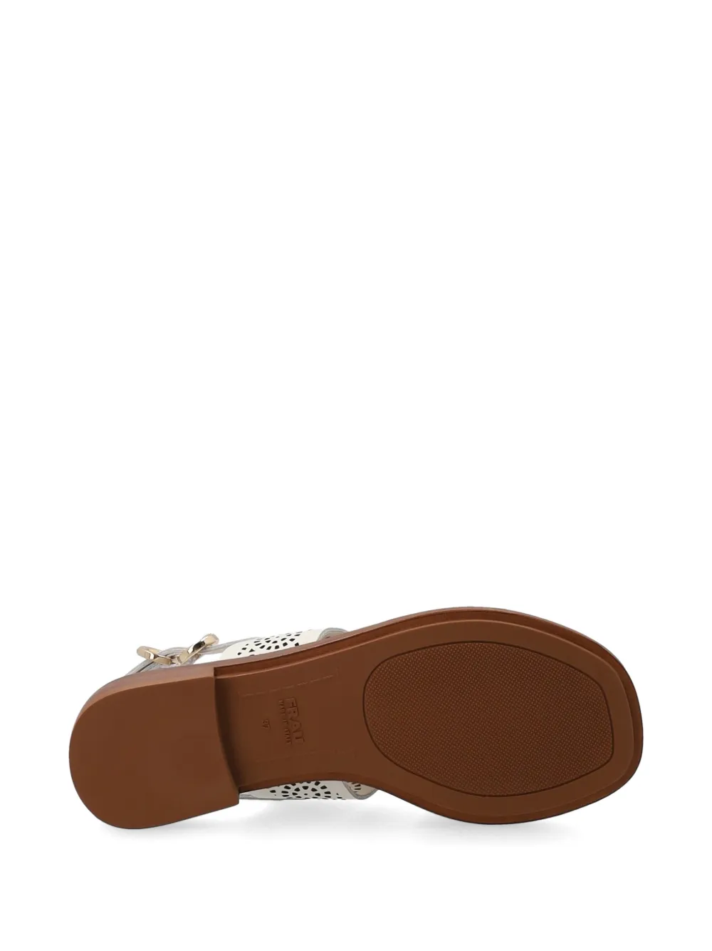 FRAU tassel-detail perforated sandals Beige