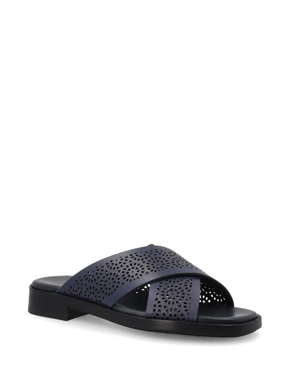 FRAU perforated crossover sandals Blauw