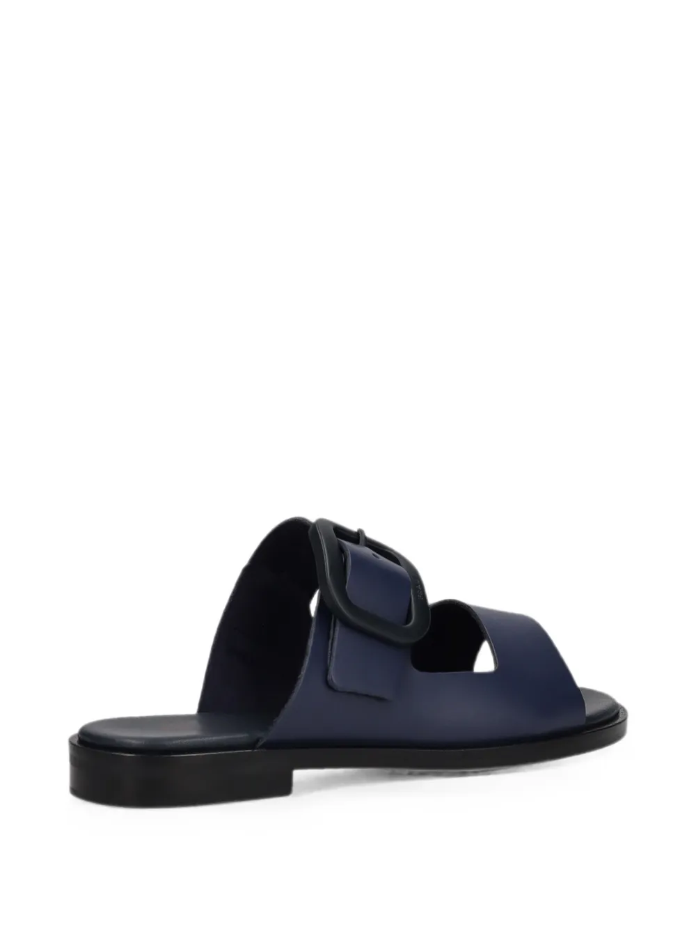 FRAU buckle-detail leather flat sandals Blauw