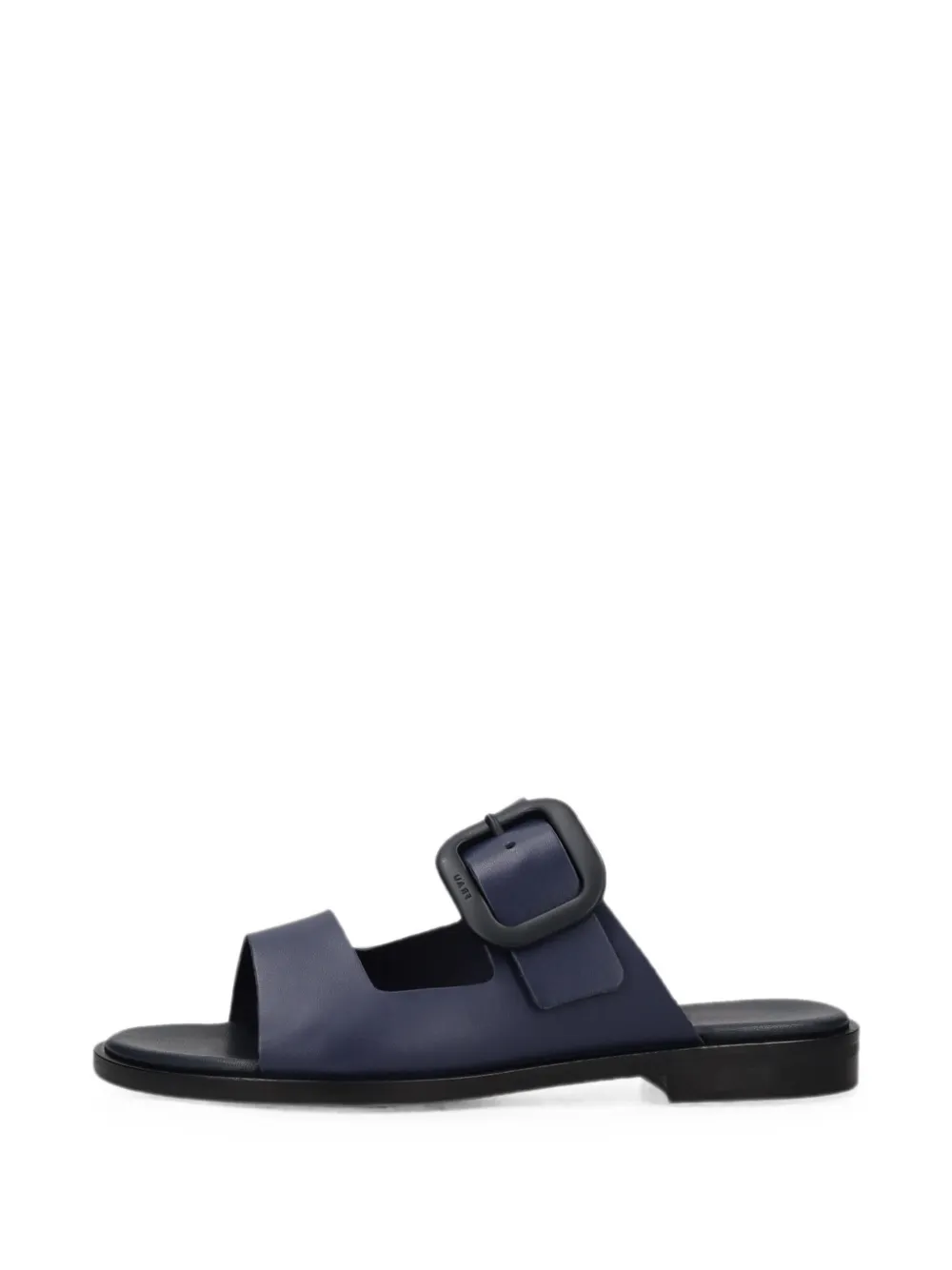 FRAU buckle-detail leather flat sandals Blauw