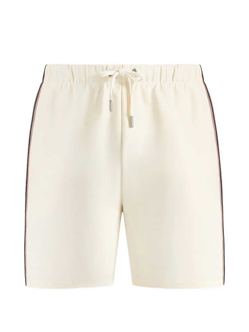Manière De Voir Taylor taped cotton shorts - Toni neutri