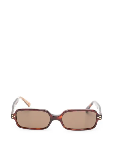 Snob tortoiseshell-effect rectangle-frame sunglasses
