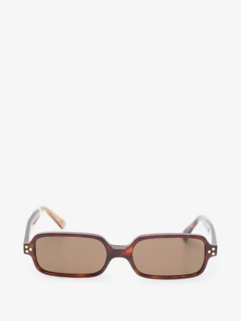 Snob tortoiseshell-effect rectangle-frame sunglasses