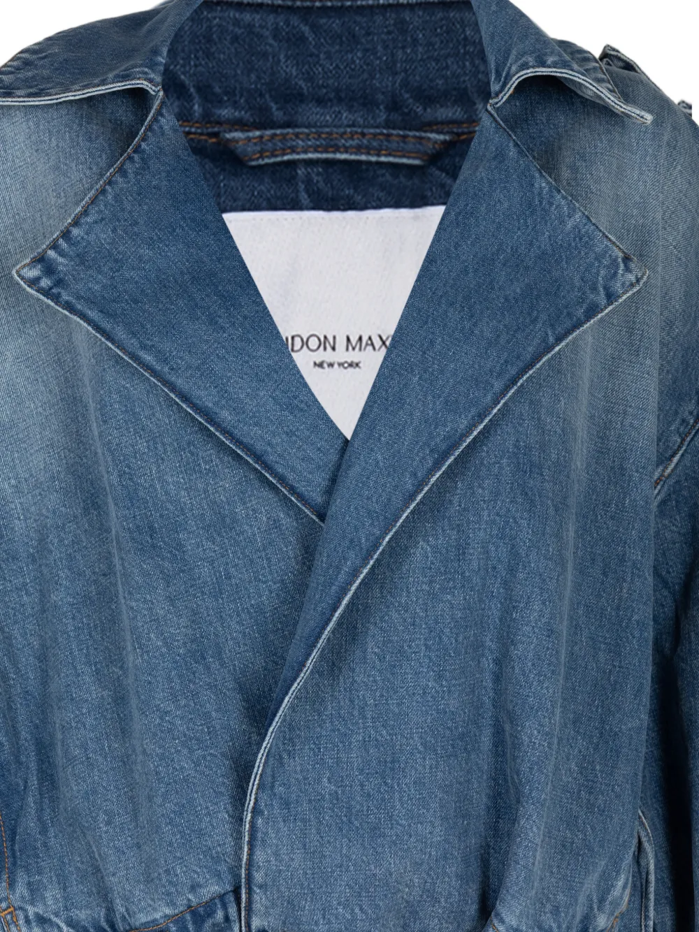  Brandon Maxwell Chaqueta Vaquera Regan - Azul 