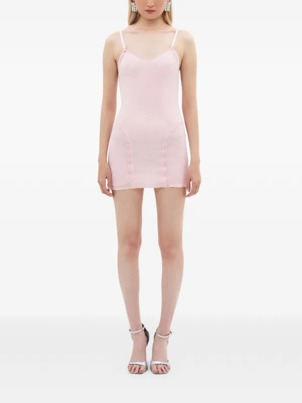 pink embellished mini dress Strapless Sequin Fit and Flare 53795 white heels and a clutch for a jaw Penny Lane Pink Sequin Mini