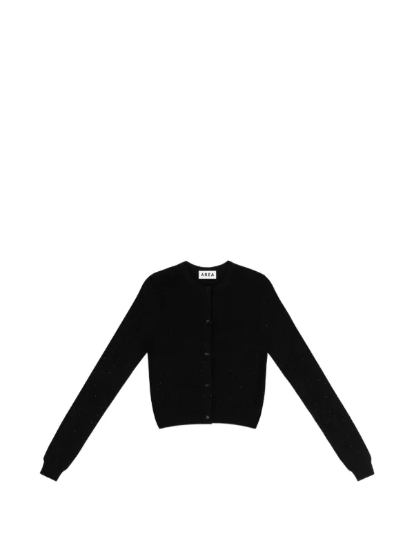 Area Crystal-embellished Cardigan in Black
