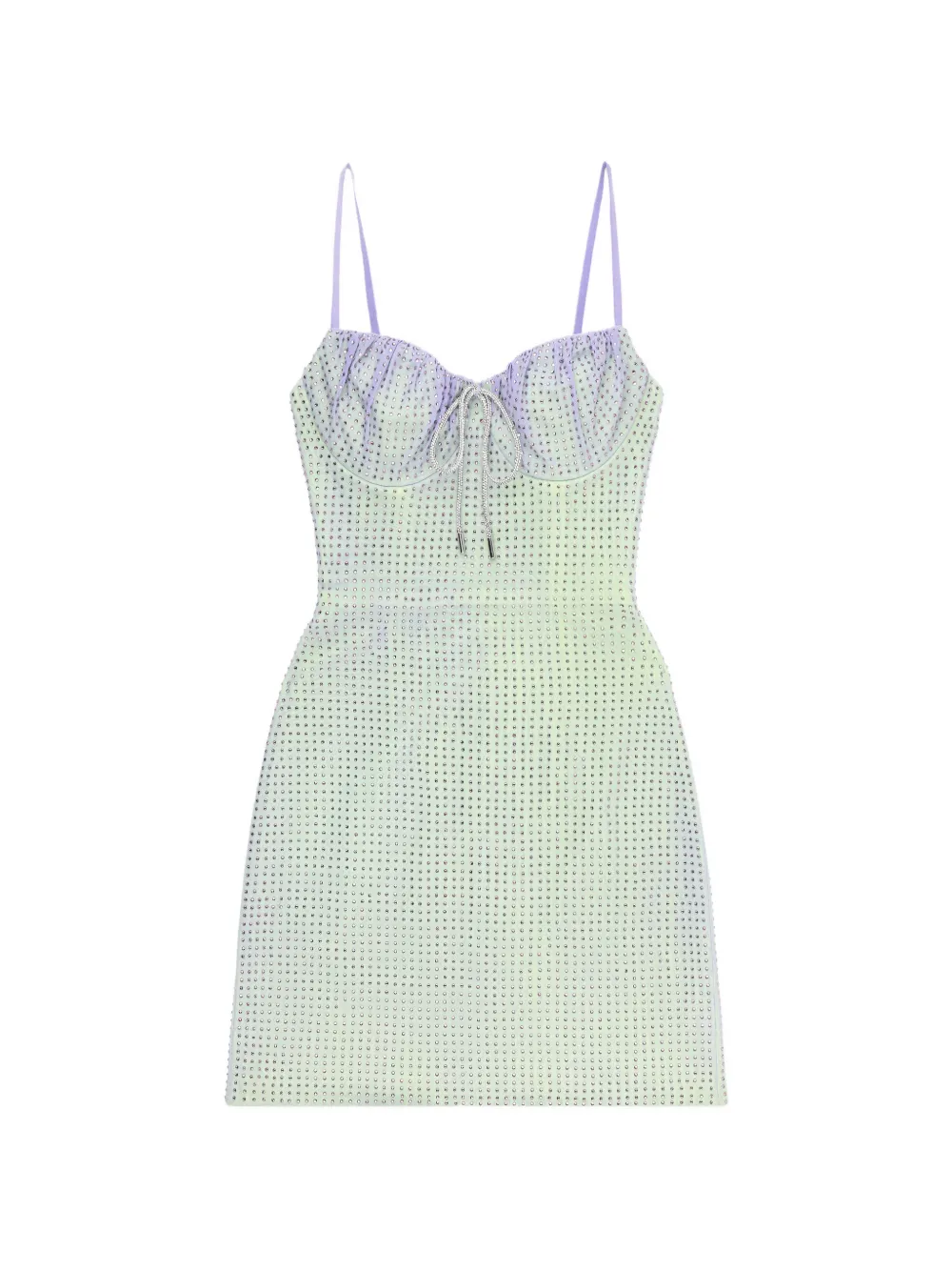 crystal-embellished mini dress