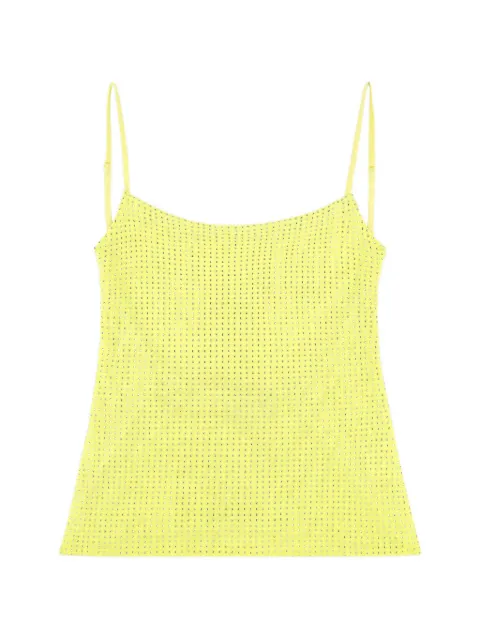 AREA crystal-embellished top
