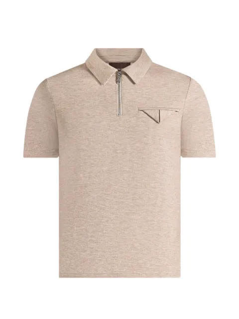 Manière De Voir Cassian marl zip polo shirt