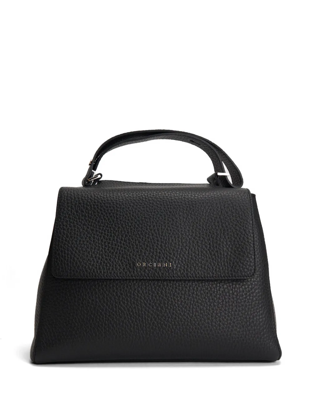 Orciani Sveva pebbled-leather shoulder bag - Nero