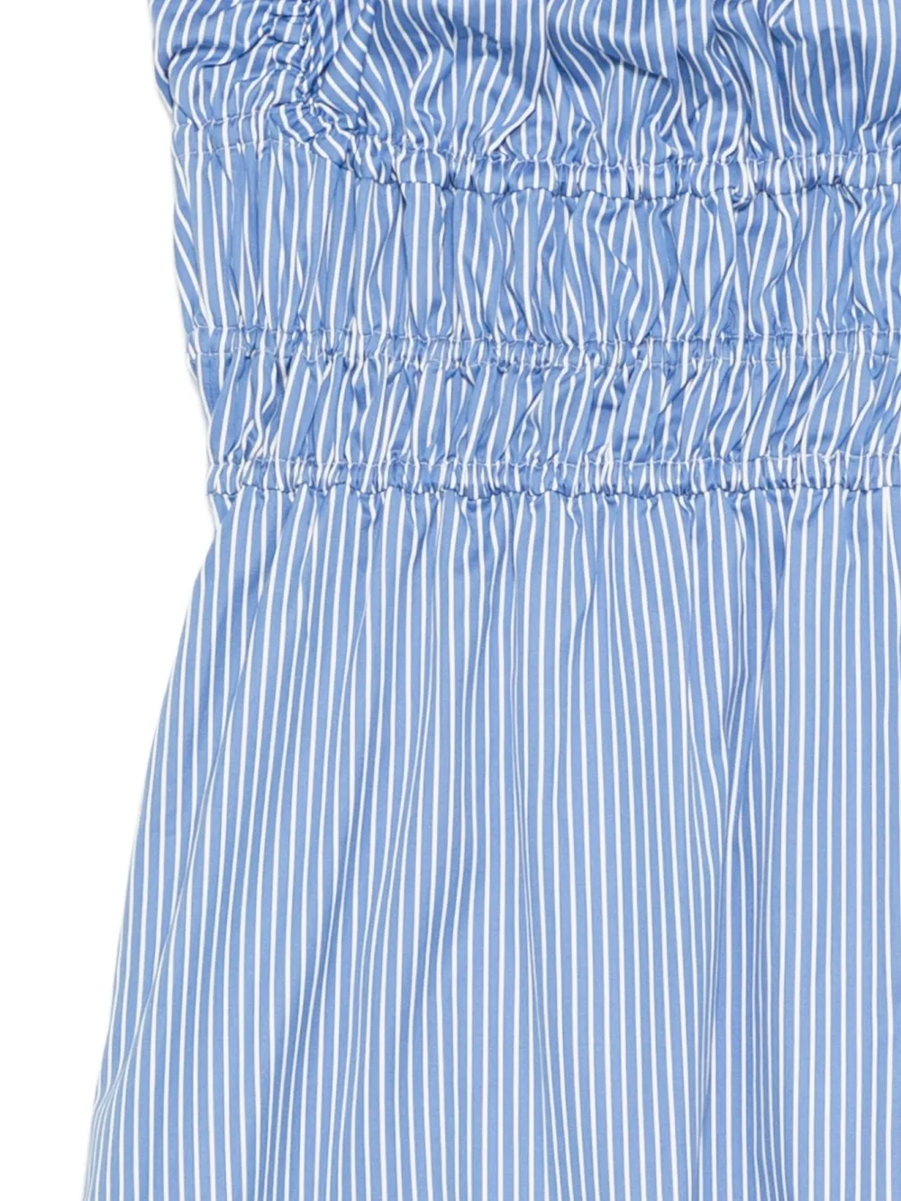 Altuzarra Gestreepte gesmockte jurk Blauw