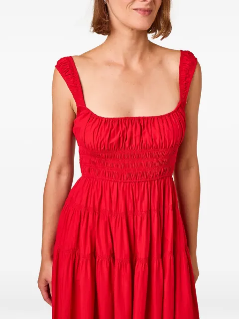 DÔEN vestido con capas escalonada