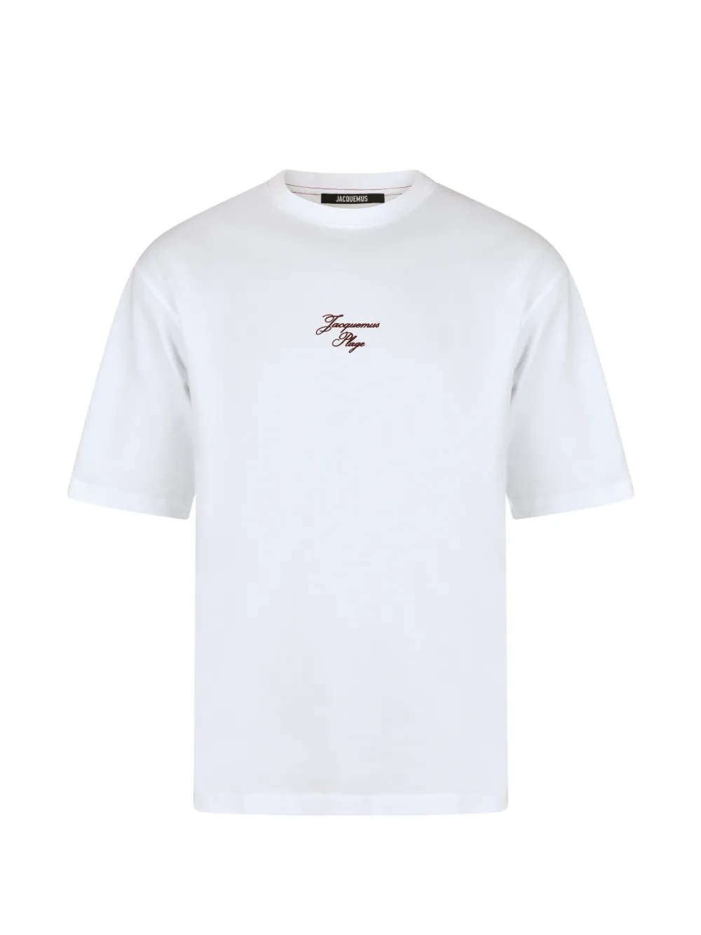 Jacquemus embroidered logo-print T-shirt - Bianco