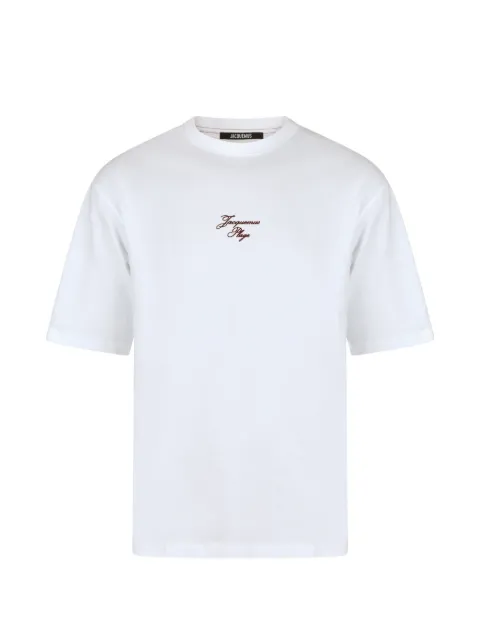 Jacquemus embroidered logo-print T-shirt