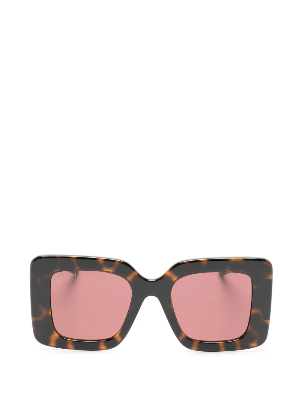 Gucci Eyewear square-frame sunglasses - Marrone