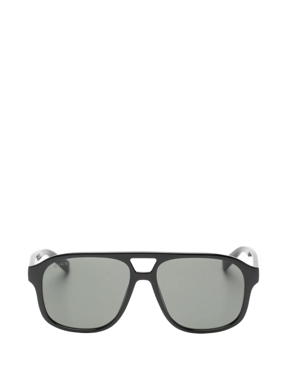 Gucci Eyewear double-bridge pilot-frame sunglasses - Nero