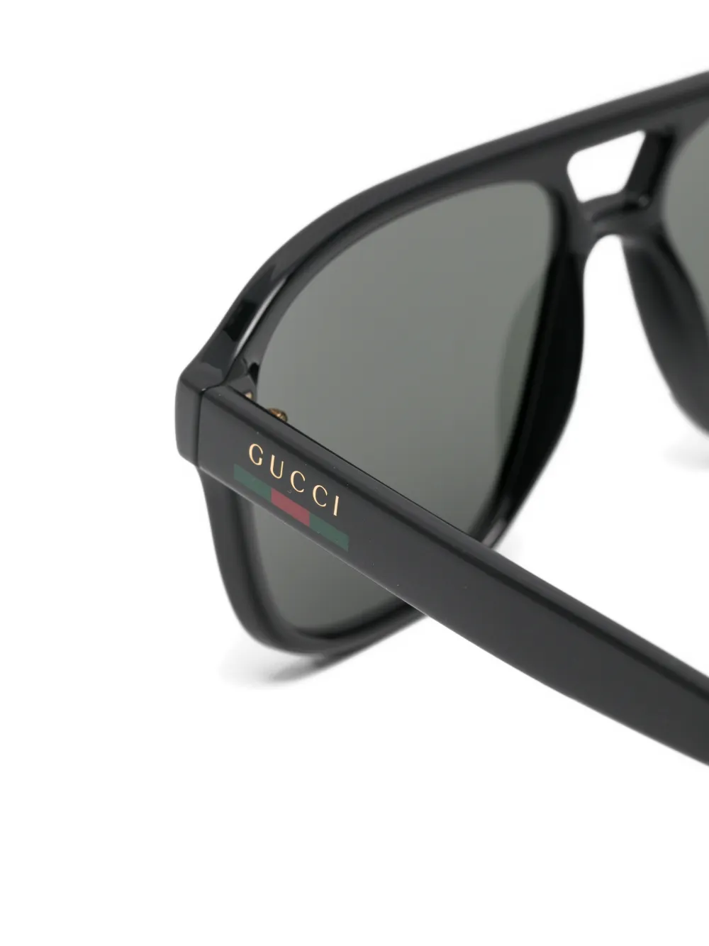 Gucci Eyewear パイロット サングラス | ブラック | FARFETCH JP