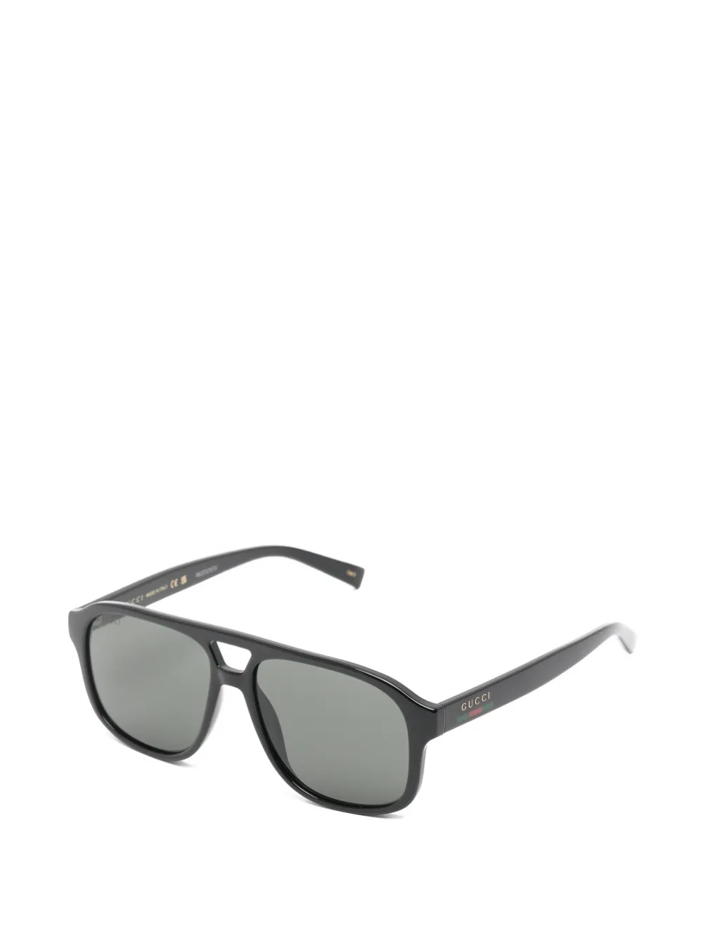 Gucci Eyewear パイロット サングラス | ブラック | FARFETCH JP