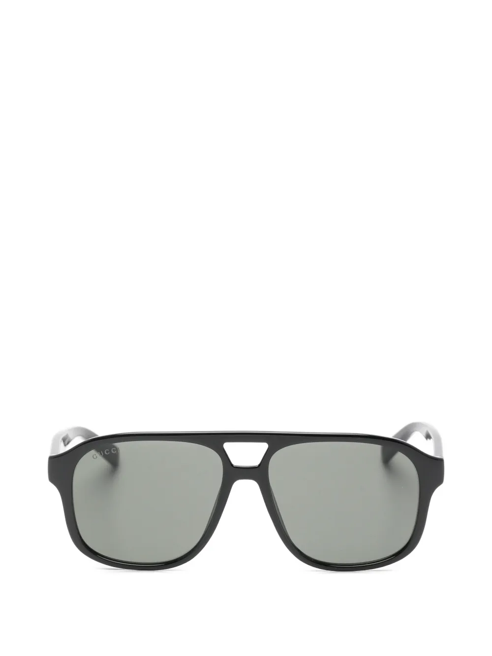 Gucci Eyewear double-bridge pilot-frame sunglasses - Nero