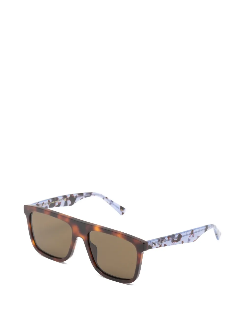 Gucci Eyewear Zonnebril met vierkant montuur Bruin