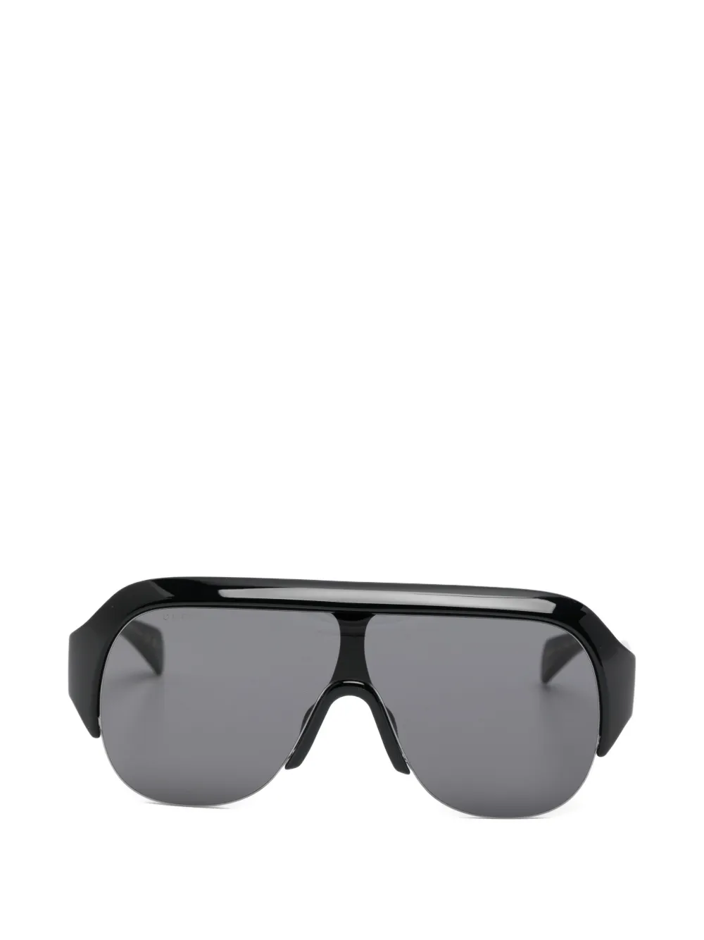 Gucci Eyewear geometric-frame logo-embossed sunglasses - Nero