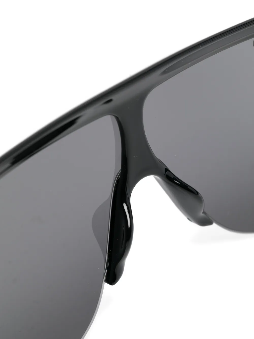 Gucci Eyewear Zonnebril met geometrisch montuur en logo-reliëf Zwart