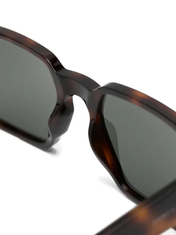 Saint Laurent Eyewear tortoiseshell-effect geometric-frame