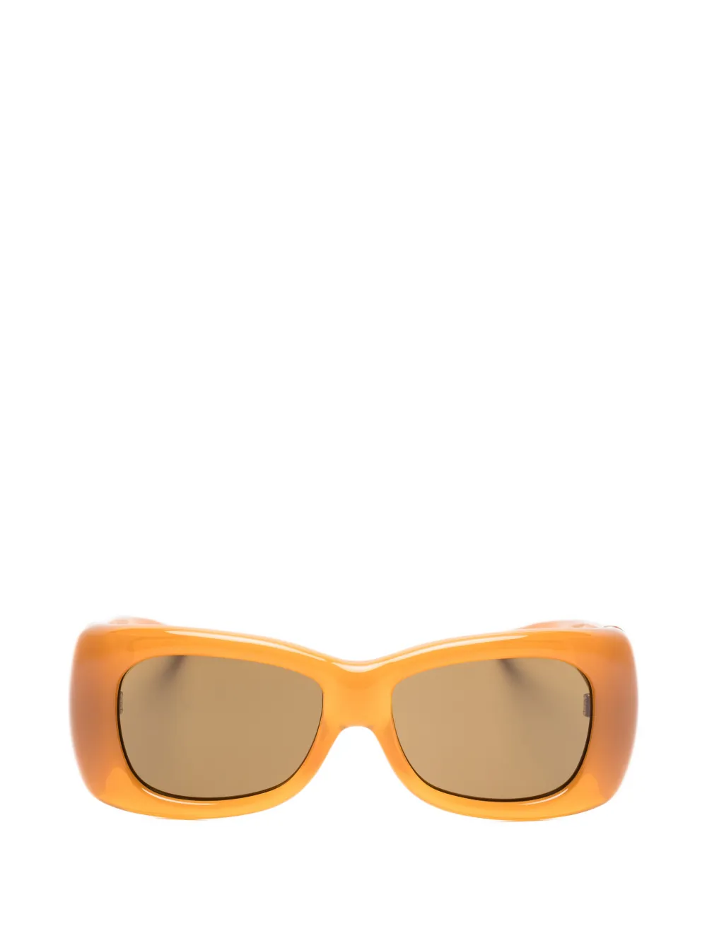 Saint Laurent Eyewear Howl rectangle-frame sunglasses - Arancione